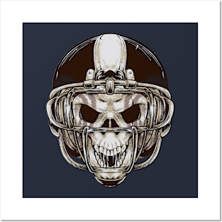 Football Skull Posters and Art